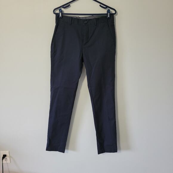 Perry Ellis Slim Fit Stretch Pants Navy 29x32 - Picture 1 of 8